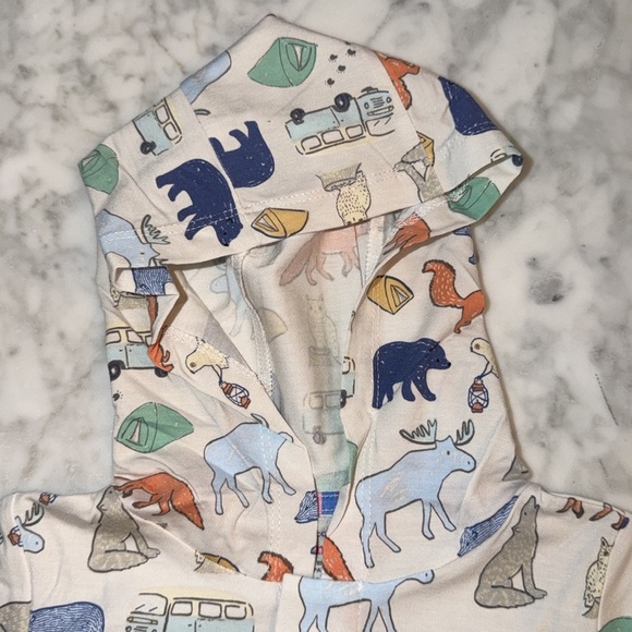 NWT MAGNETIC ME Animal Print Hooded Baby Romper 12/18M - Picture 5 of 7